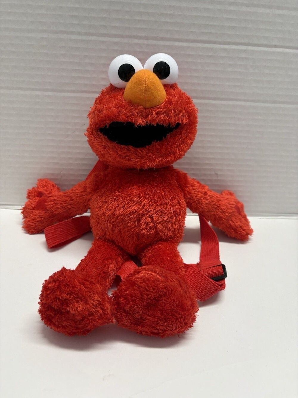 Elmo 15" Backpack with Adjustable Straps Stuffed Animal Plush Sesame Street